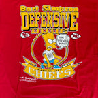 WESTSIDE STOREY VINTAGE | VINTAGE RARE 90'S KC CHIEFS BART SIMPSON T-SHIRT - RED - Westside Storey