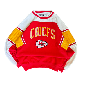 WESTSIDE STOREY VINTAGE | VINTAGE 80'S KC CHIEFS STARTER SWEATSHIRT *AS IS - RED - Westside Storey