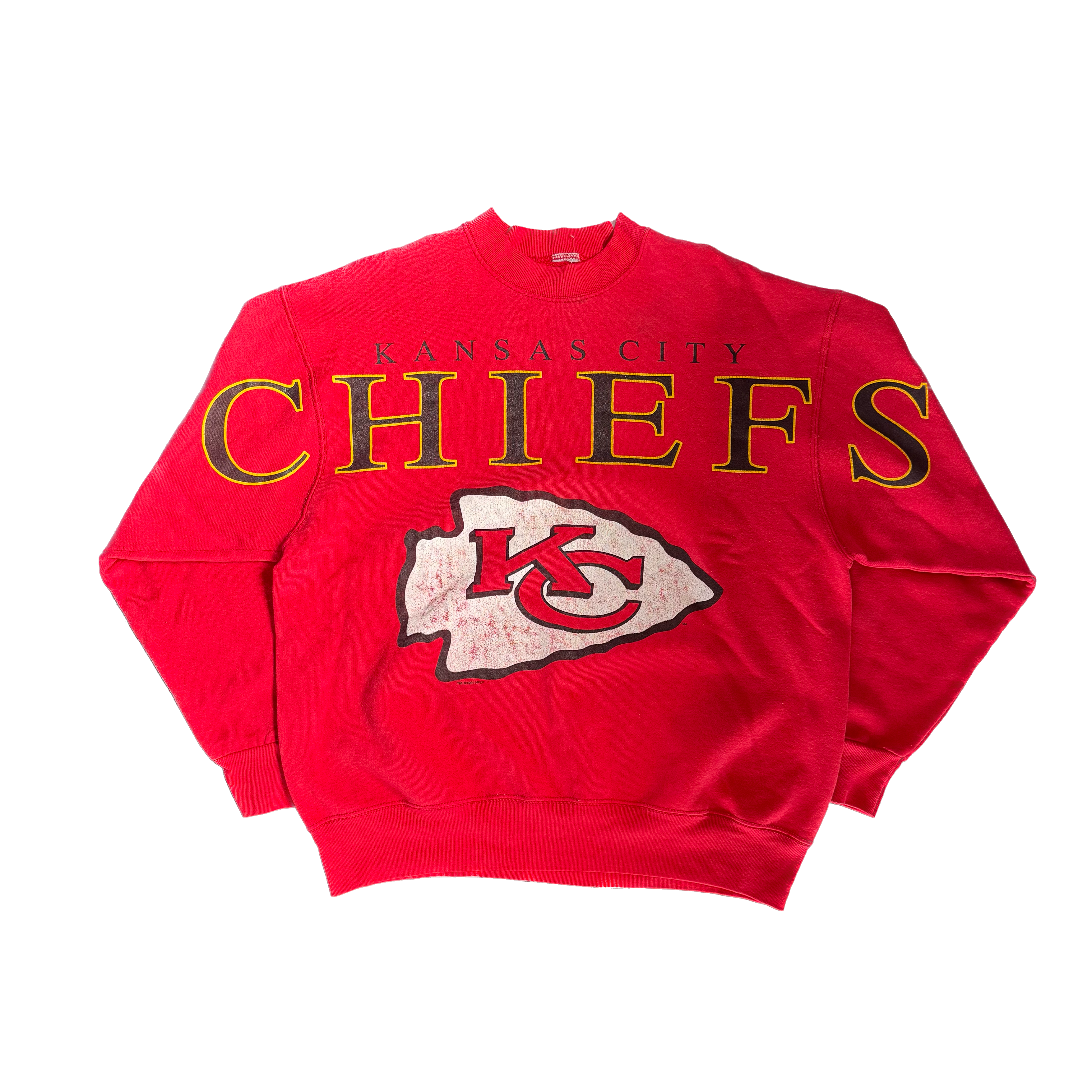 WESTSIDE STOREY VINTAGE | VINTAGE 90'S KC CHIEFS CLIFF ENGLE SPELLOUT - RED Westside Storey