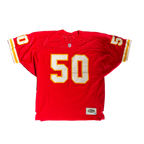 WESTSIDE STOREY VINTAGE | VINTAGE 90'S KC CHIEFS DAVIS WILSON STITCHED JERSEY - RED Westside Storey
