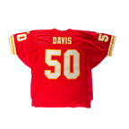 WESTSIDE STOREY VINTAGE | VINTAGE 90'S KC CHIEFS DAVIS WILSON STITCHED JERSEY - RED Westside Storey