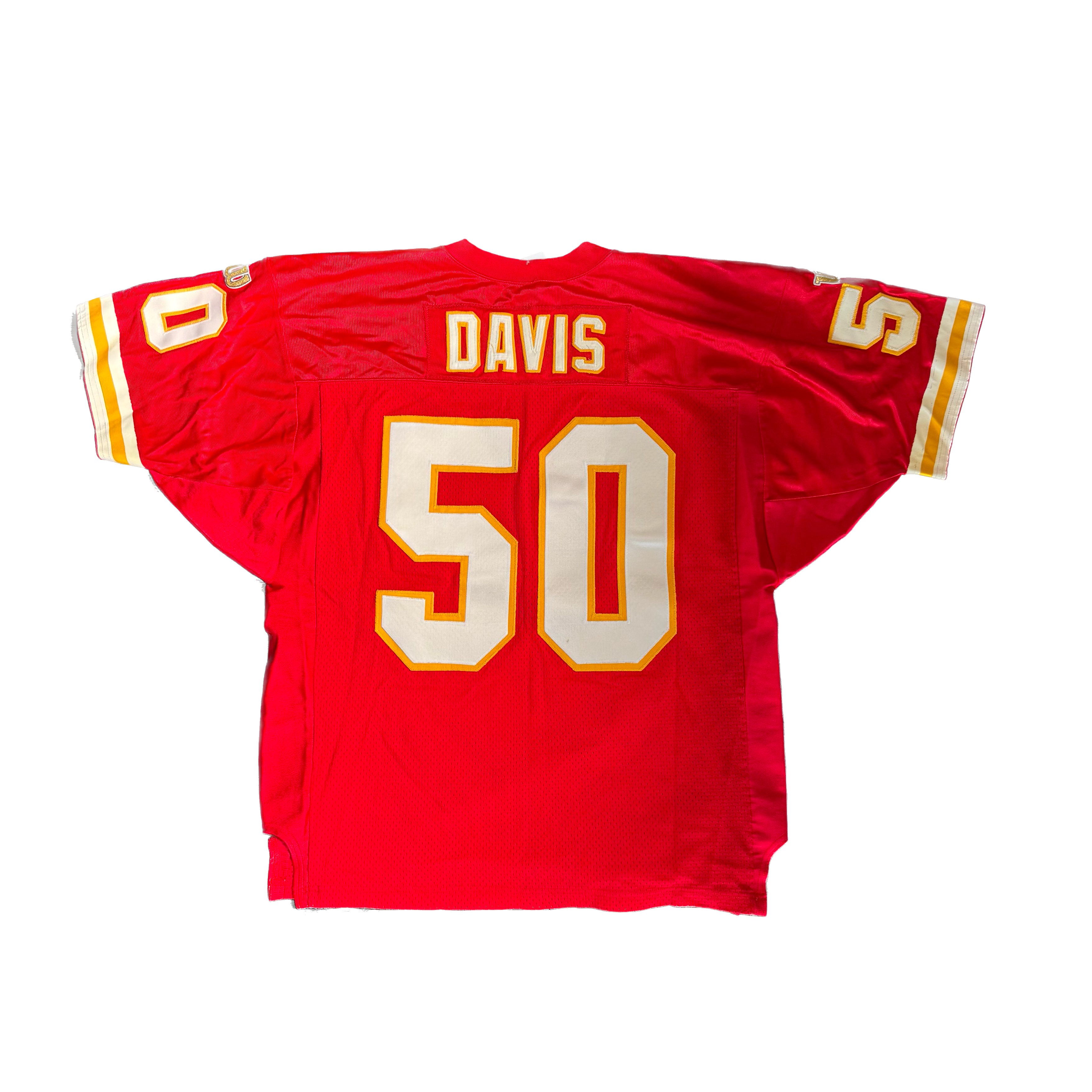 WESTSIDE STOREY VINTAGE | VINTAGE 90'S KC CHIEFS DAVIS WILSON STITCHED JERSEY - RED Westside Storey