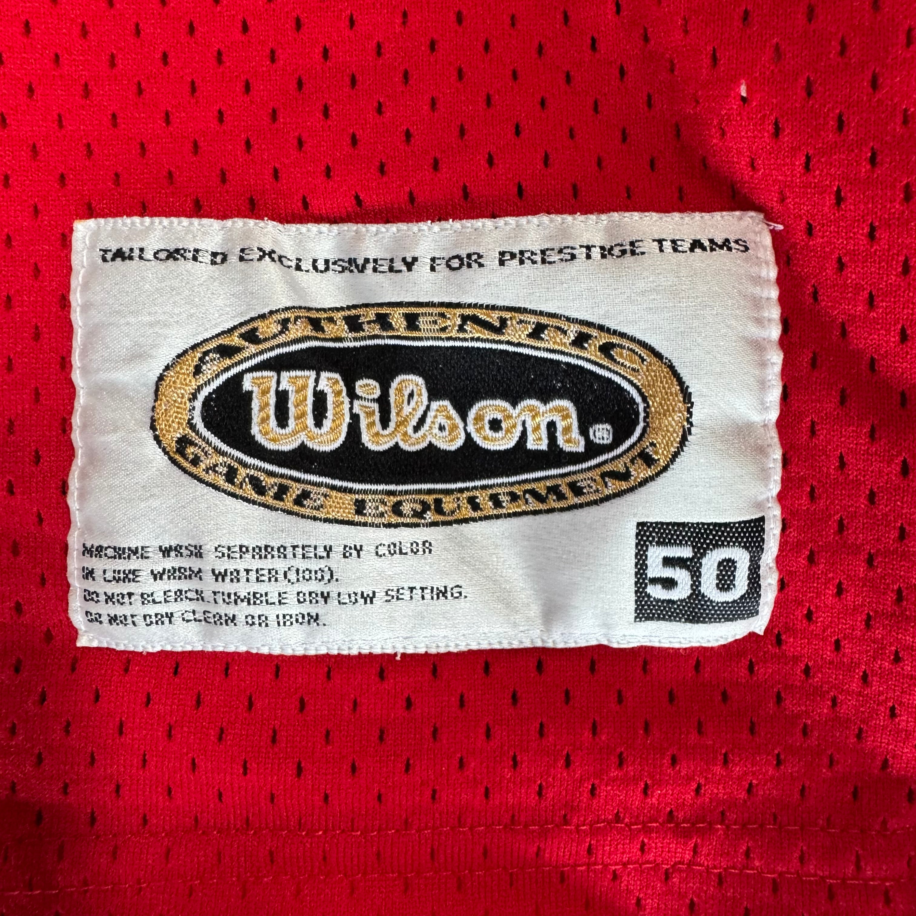 WESTSIDE STOREY VINTAGE | VINTAGE 90'S KC CHIEFS DAVIS WILSON STITCHED JERSEY - RED Westside Storey