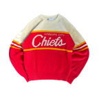 WESTSIDE STOREY VINTAGE | VINTAGE 90'S CLIFF ENGLE KC CHIEFS KNIT SWEATER - RED Westside Storey