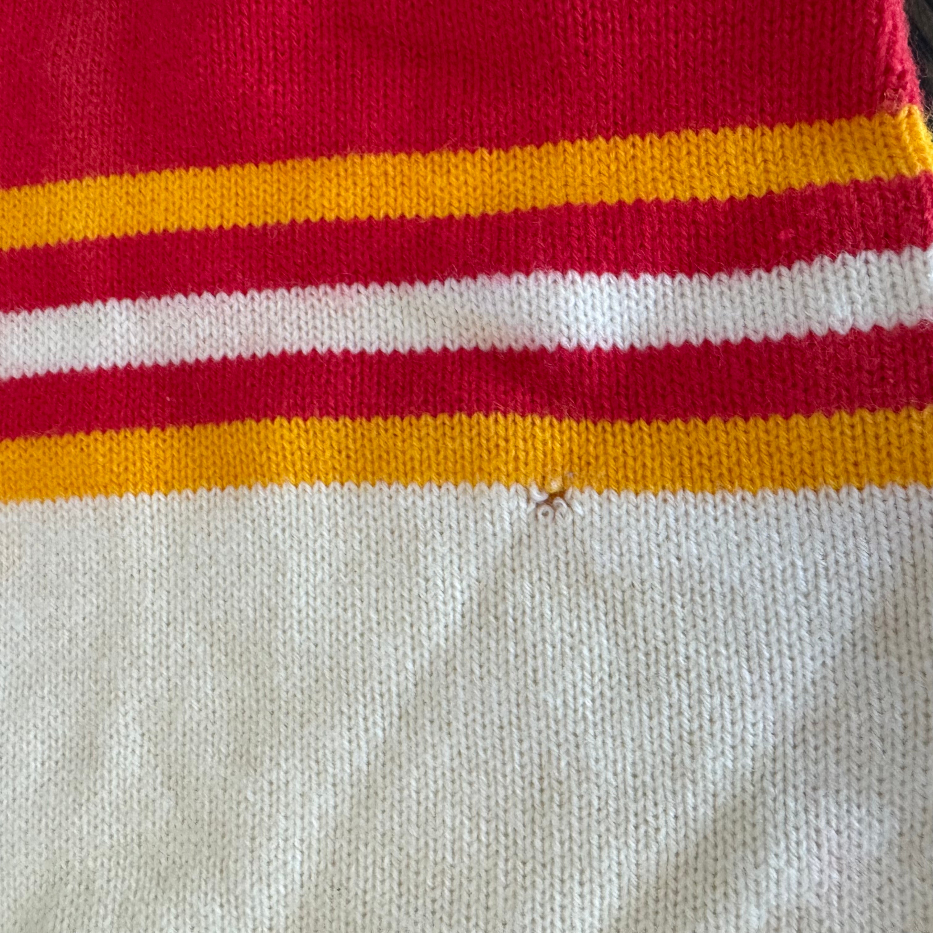WESTSIDE STOREY VINTAGE | VINTAGE 90'S CLIFF ENGLE KC CHIEFS KNIT SWEATER - RED Westside Storey