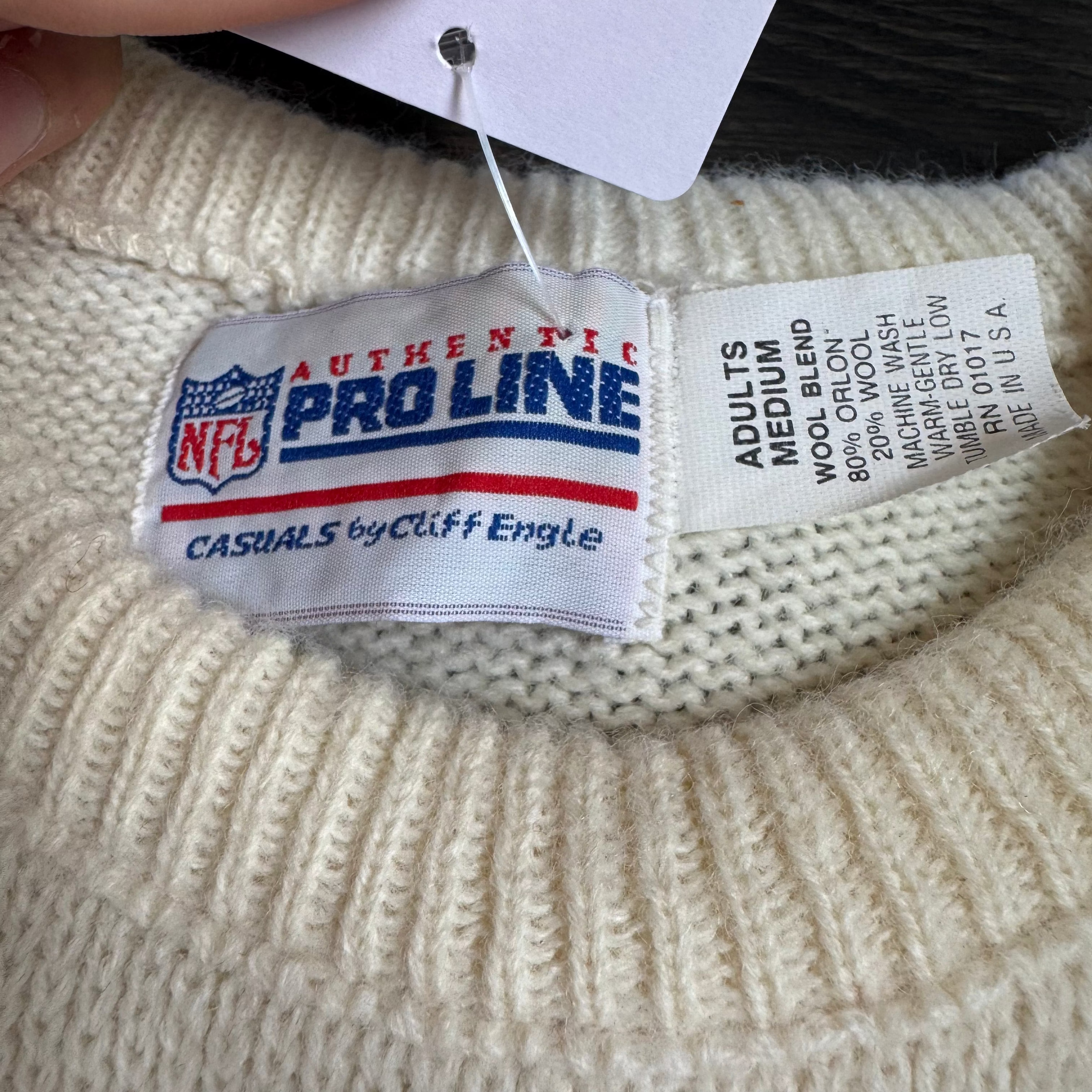 WESTSIDE STOREY VINTAGE | VINTAGE 90'S CLIFF ENGLE KC CHIEFS KNIT SWEATER - RED Westside Storey