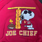 WESTSIDE STOREY VINTAGE | VINTAGE 90'S KC CHIEFS SNOOPY JOE CHIEFS SWEATSHIRT - RED Westside Storey