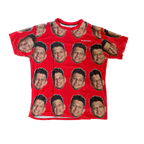WESTSIDE STOREY VINTAGE | PAT MAHOMES SUPER BOWL PARADE STATE FARM T-SHIRT - RED Westside Storey