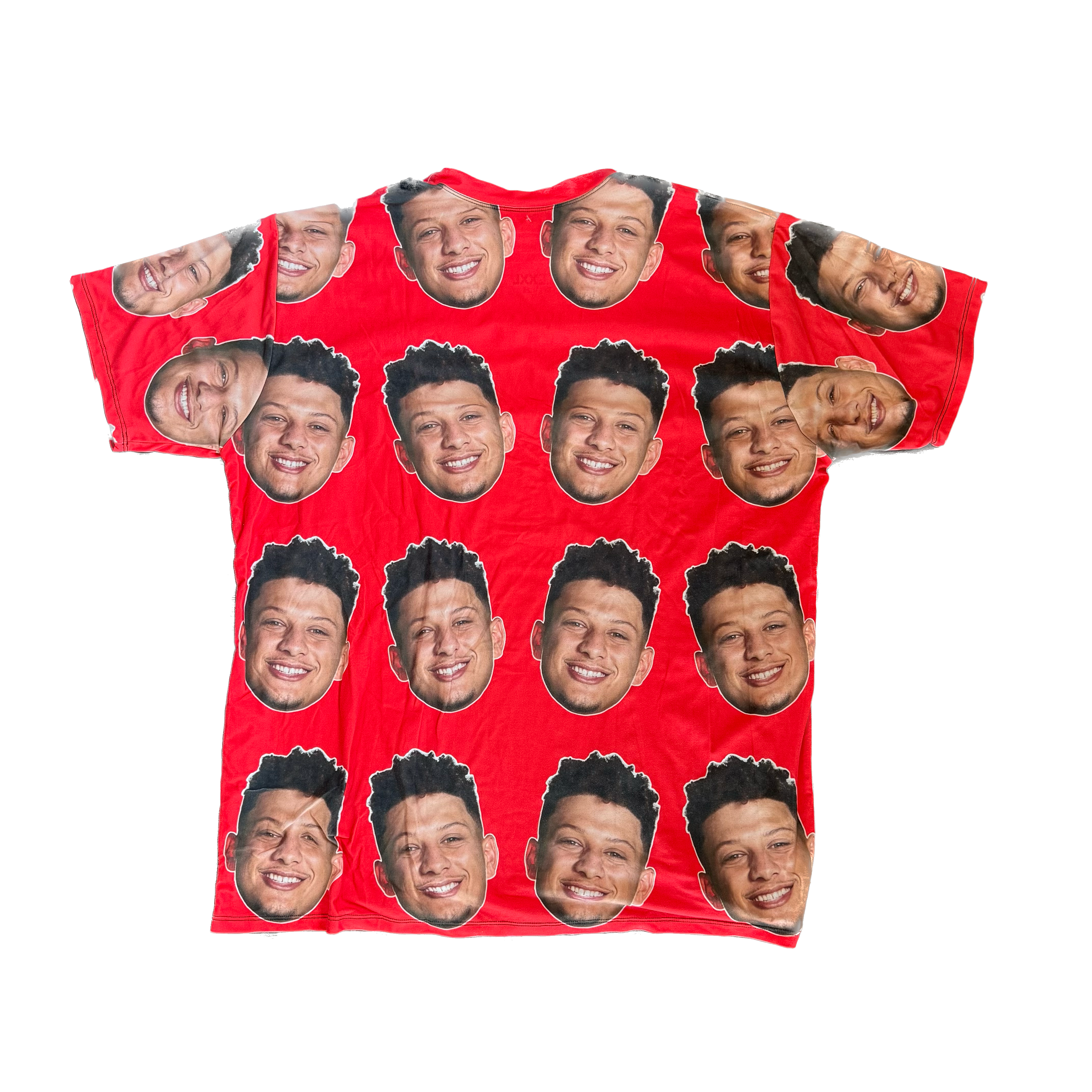 WESTSIDE STOREY VINTAGE | PAT MAHOMES SUPER BOWL PARADE STATE FARM T-SHIRT - RED Westside Storey