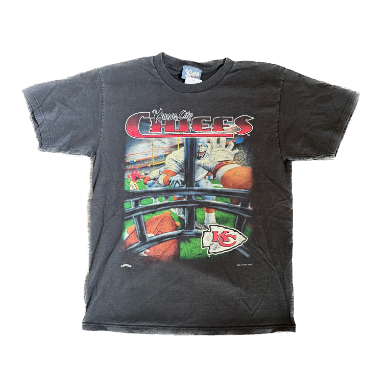 WESTSIDE STOREY VINTAGE | VINTAGE KC CHIEFS T-SHIRT - BLACK Westside Storey