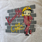 WESTSIDE STOREY VINTAGE | VINTAGE 90'S KC CHIEFS BETTY BOOP GRAFFITI T-SHIRT (THRASHED) - XL Westside Storey