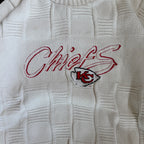 WESTSIDE STOREY VINTAGE | VINTAGE 90'S ANTIGUA KC CHIEFS CREAM KNIT SWEATER - CREAM Westside Storey
