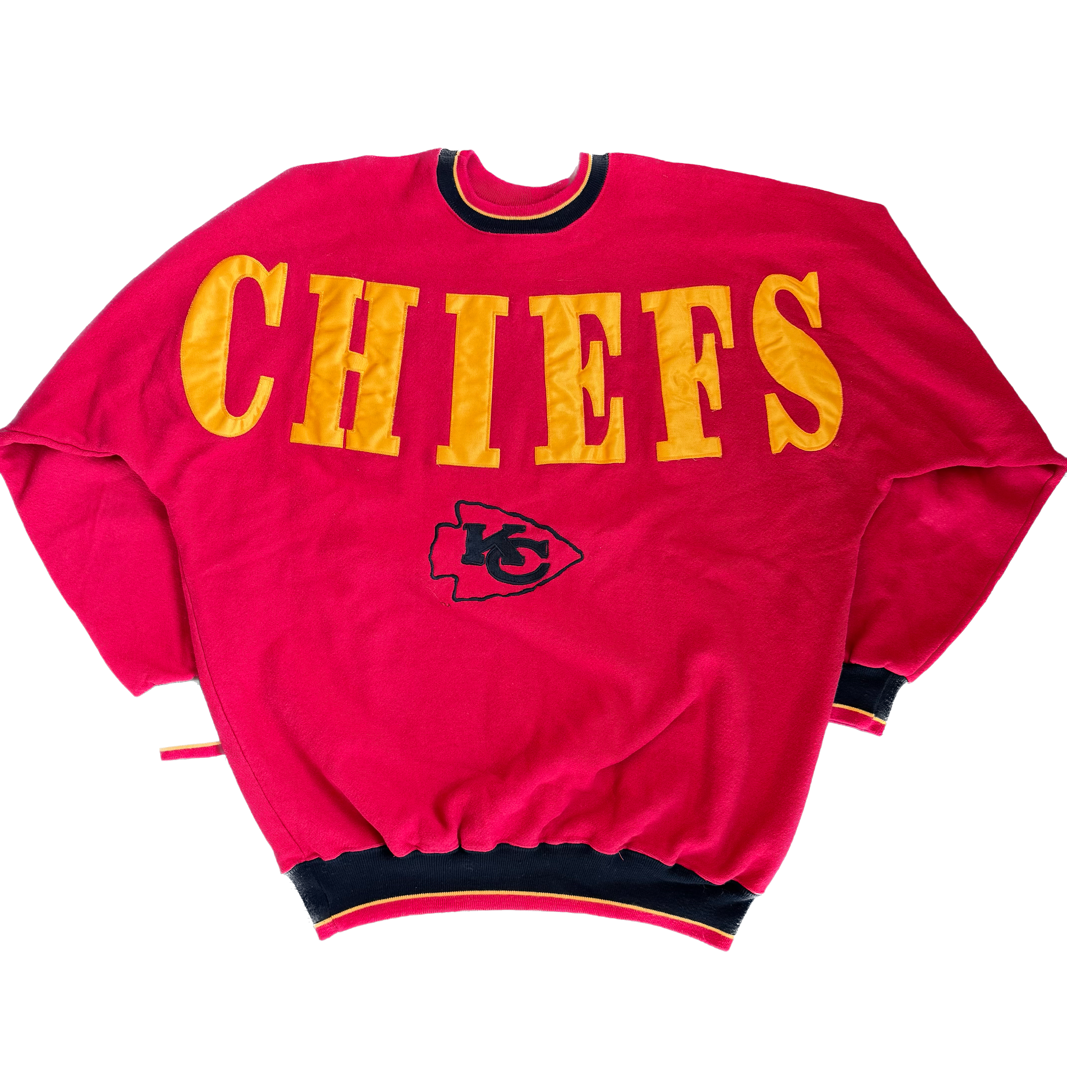 WESTSIDE STOREY VINTAGE | VINTAGE 90'S KC CHIEFS LEGENDS SPELLOUT SWEATSHIRT - RED Westside Storey
