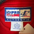 WESTSIDE STOREY VINTAGE | VINTAGE 90'S PROLINE KC CHIEFS EMBROIDERED HEAVY SWEATSHIRT - RED - Westside Storey