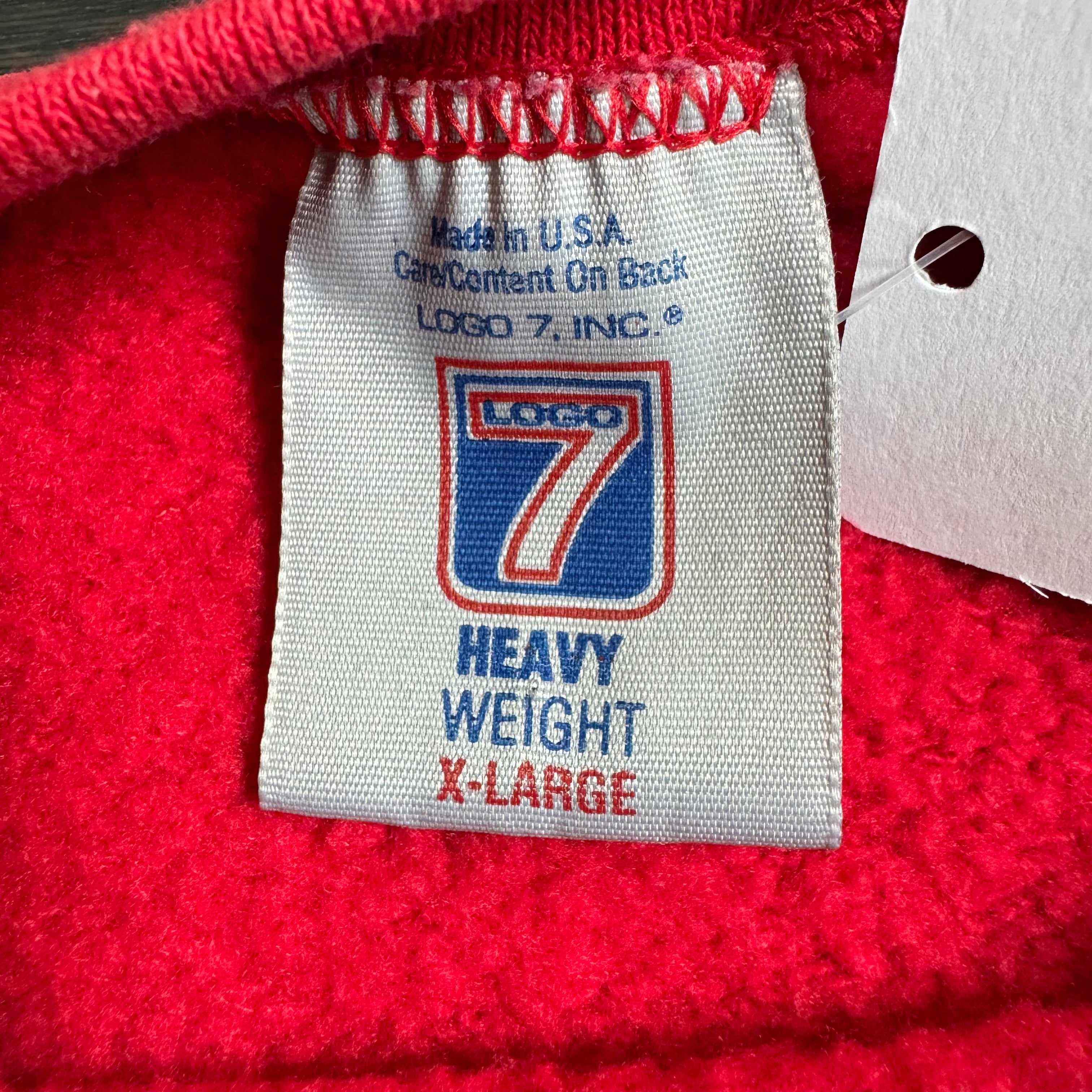 WESTSIDE STOREY VINTAGE | VINTAGE 90'S KC CHIEFS LARGE GRAPHIC SWEATSHIRT - RED - Westside Storey