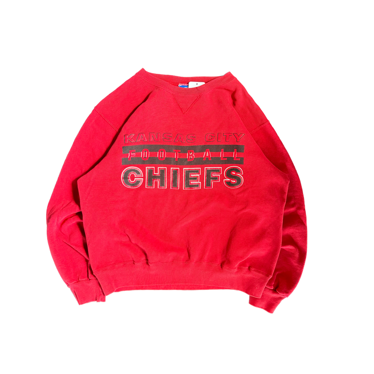 WESTSIDE STOREY VINTAGE | VINTAGE 80'S/90'S KC CHIEFS SWEATSHIRT - RED