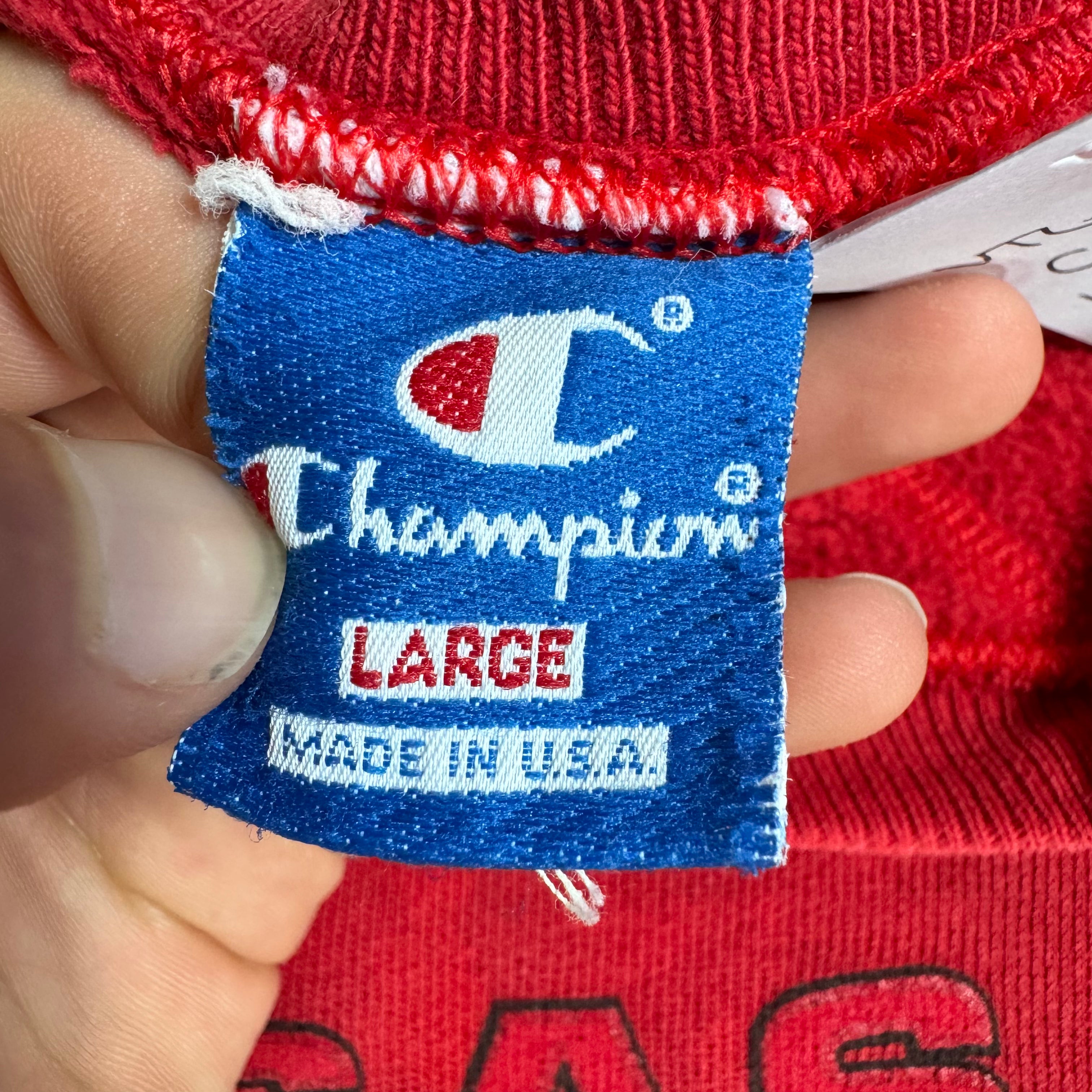 WESTSIDE STOREY VINTAGE | VINTAGE 80'S/90'S KC CHIEFS SWEATSHIRT - RED - Westside Storey