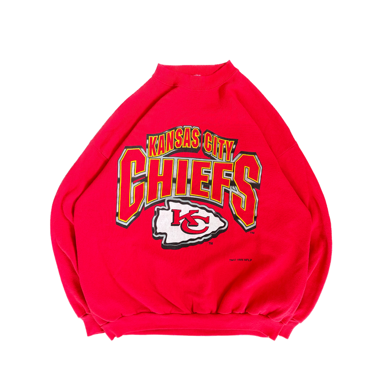 WESTSIDE STOREY VINTAGE | VINTAGE 1996 KC CHIEFS LOGO 7 SWEATSHIRT - RED