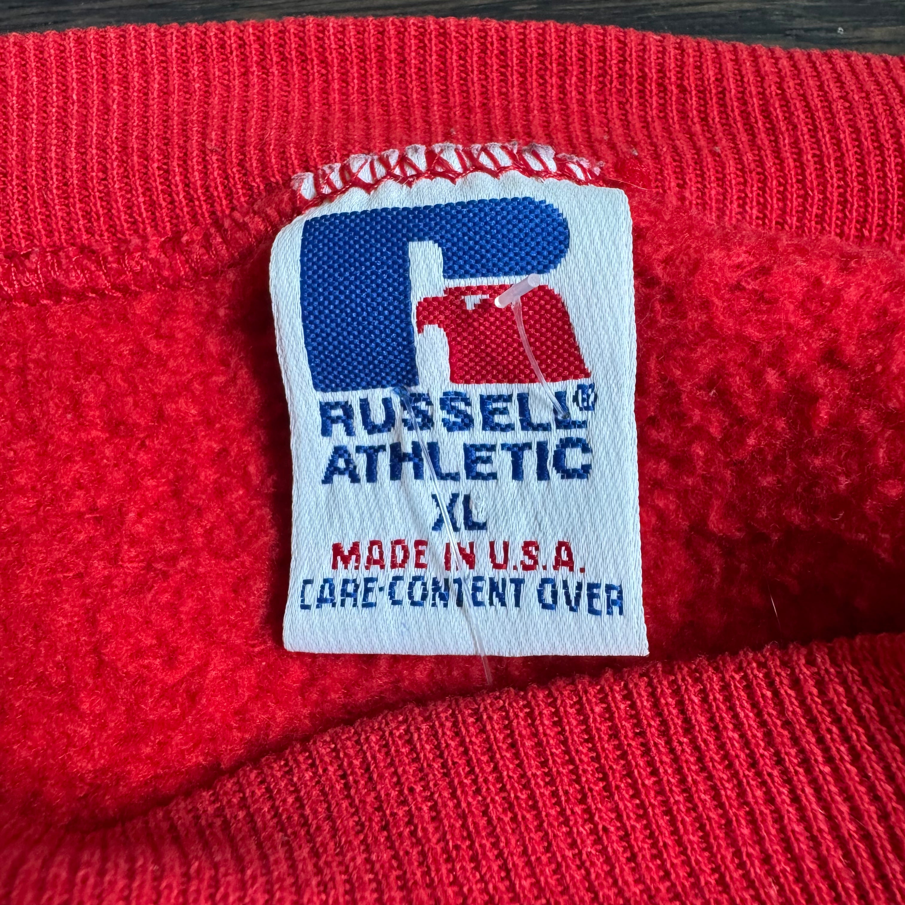 WESTSIDE STOREY VINTAGE | VINTAGE 90'S KC CHIEFS RUSSELL STITCHED SWEATSHIRT - XL Westside Storey