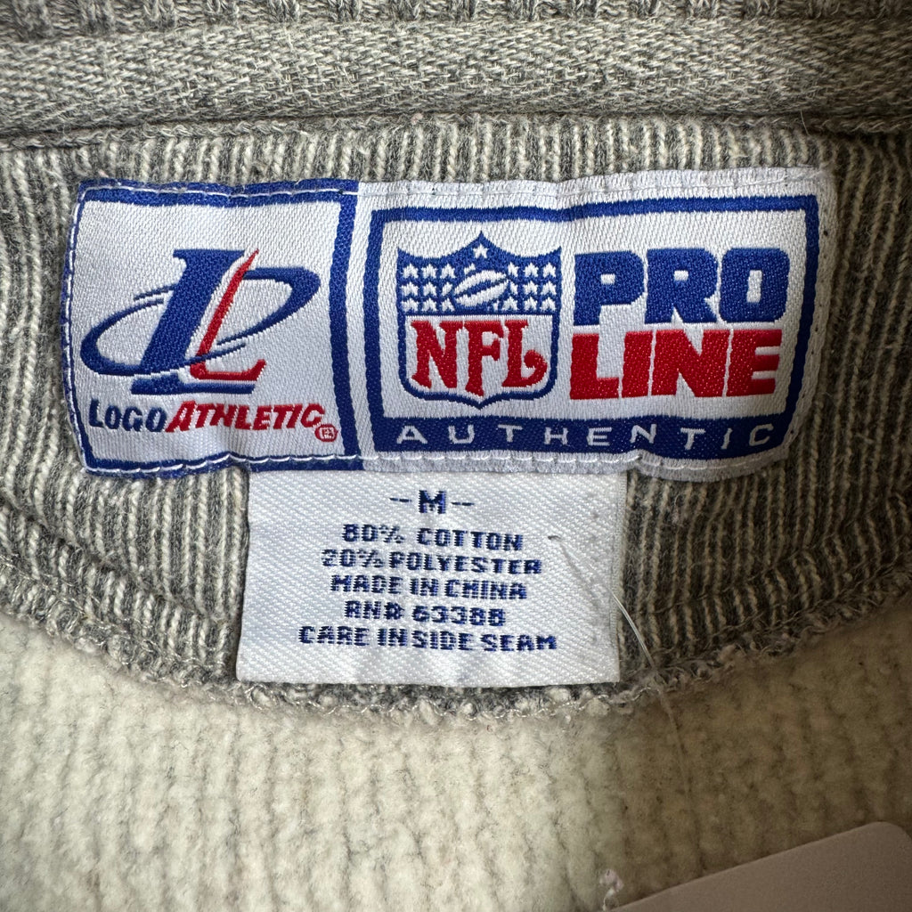 WESTSIDE STOREY VINTAGE | VINTAGE 90'S KC CHIEFS PROLINE RIBBED EMBROIDERED SWEATSHIRT - GRAY Westside Storey