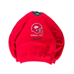 WESTSIDE STOREY VINTAGE | VINTAGE 90'S KC CHIEFS HELMET PATCH SWEATSHIRT - RED Westside Storey
