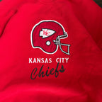 WESTSIDE STOREY VINTAGE | VINTAGE 90'S KC CHIEFS HELMET PATCH SWEATSHIRT - RED Westside Storey