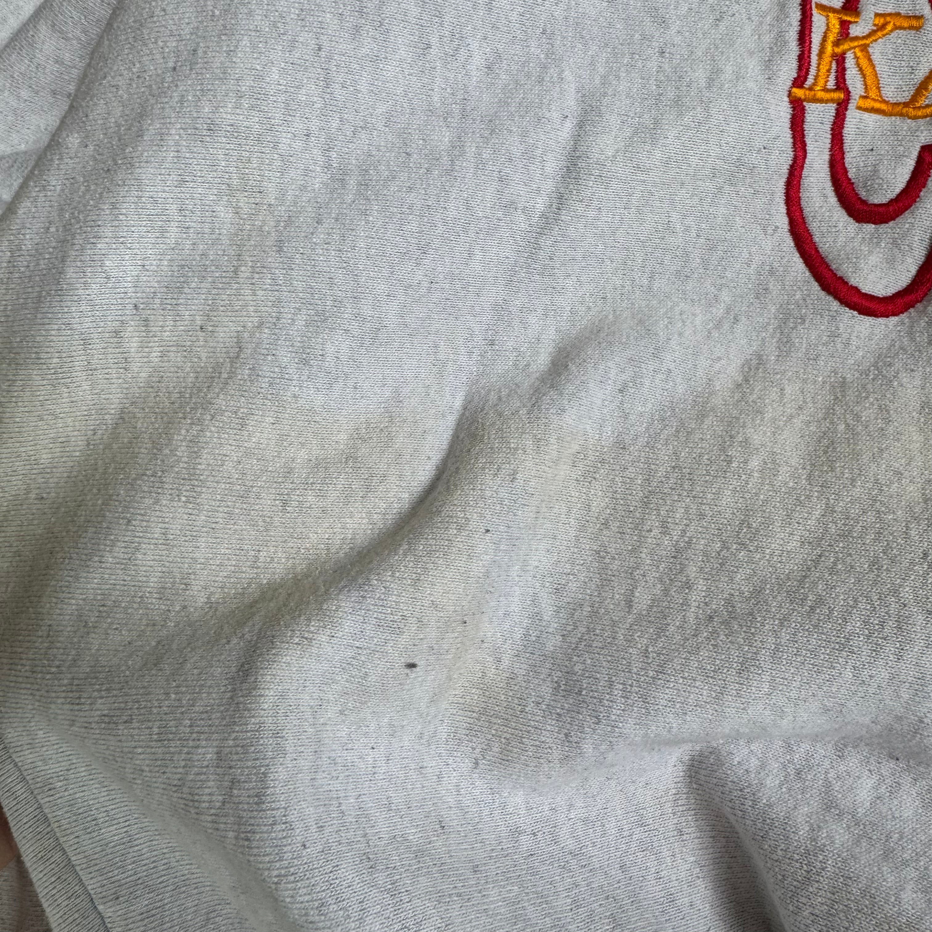 WESTSIDE STOREY VINTAGE | VINTAGE 90'S KC CHIEFS THE GAME DETAILED SWEATSHIRT - GRAY Westside Storey