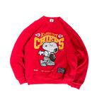 WESTSIDE STOREY VINTAGE | VINTAGE 90'S KC CHIEFS SNOOPY PATCH SWEATSHIRT - RED Westside Storey