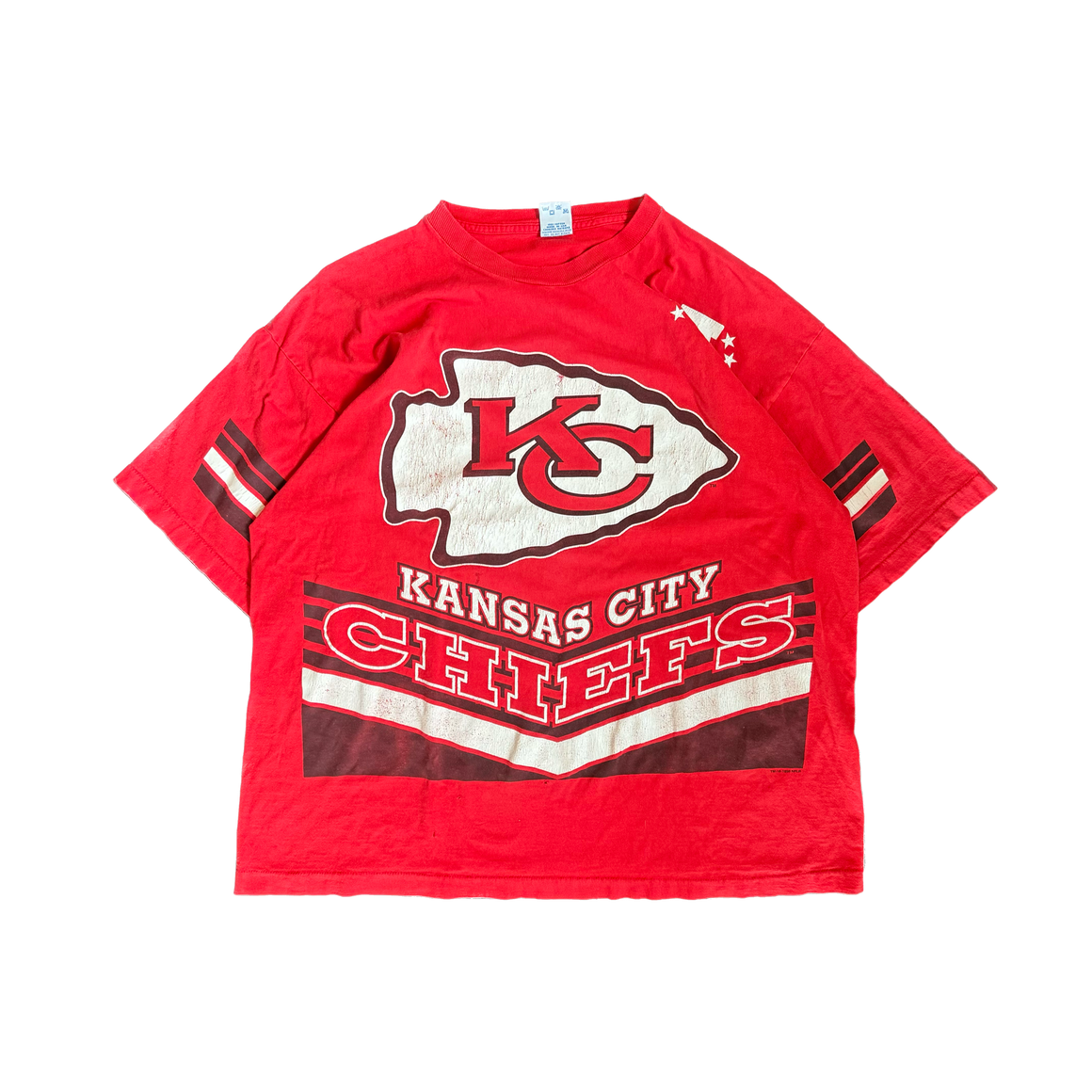 WESTSIDE STOREY VINTAGE | VINTAGE 90'S KC CHIEFS TAYLOR SWIFT T-SHIRT - RED