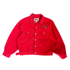WESTSIDE STOREY VINTAGE | VINTAGE 90'S KC CHIEFS PRO ELITE RED DENIM JACKET - RED Westside Storey