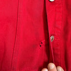 WESTSIDE STOREY VINTAGE | VINTAGE 90'S KC CHIEFS PRO ELITE RED DENIM JACKET - RED Westside Storey