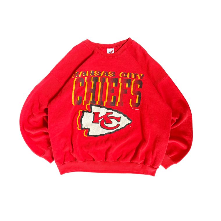 WESTSIDE STOREY VINTAGE | VINTAGE 1992 KC CHIEFS GRAPHIC SWEATSHIRT - RED