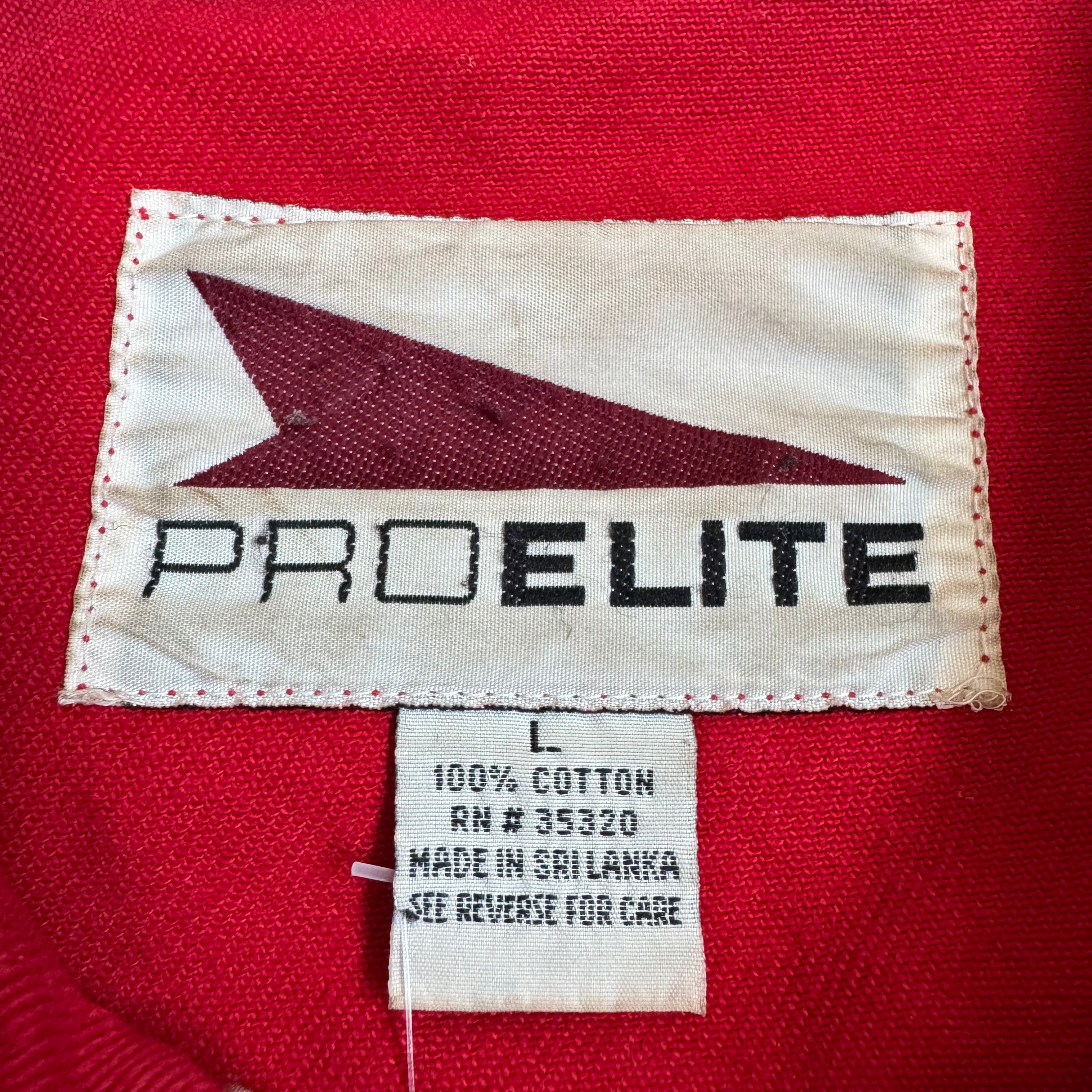 WESTSIDE STOREY VINTAGE | VINTAGE 90'S KC CHIEFS PRO ELITE RED DENIM JACKET - RED Westside Storey