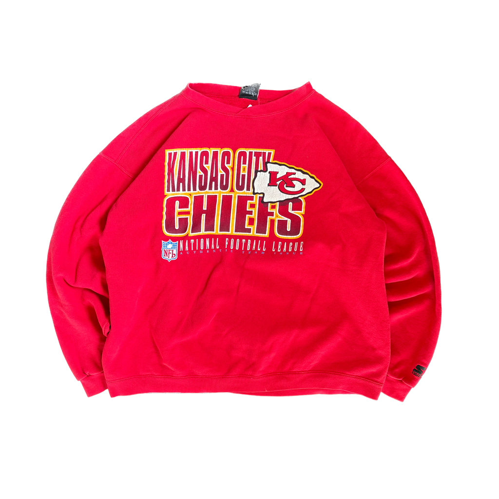 WESTSIDE STOREY VINTAGE | VINTAGE 90'S KC CHIEFS STARTER SWEATSHIRT - RED Westside Storey