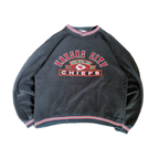 WESTSIDE STOREY VINTAGE | VINTAGE 90'S KC CHIEFS PRO PLAYER EMBROIDERED SWEATSHIRT - BLACK Westside Storey