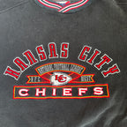 WESTSIDE STOREY VINTAGE | VINTAGE 90'S KC CHIEFS PRO PLAYER EMBROIDERED SWEATSHIRT - BLACK Westside Storey