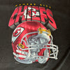 WESTSIDE STOREY VINTAGE | VINTAGE 90'S SALEM KC CHIEFS HELMET T-SHIRT - BLACK