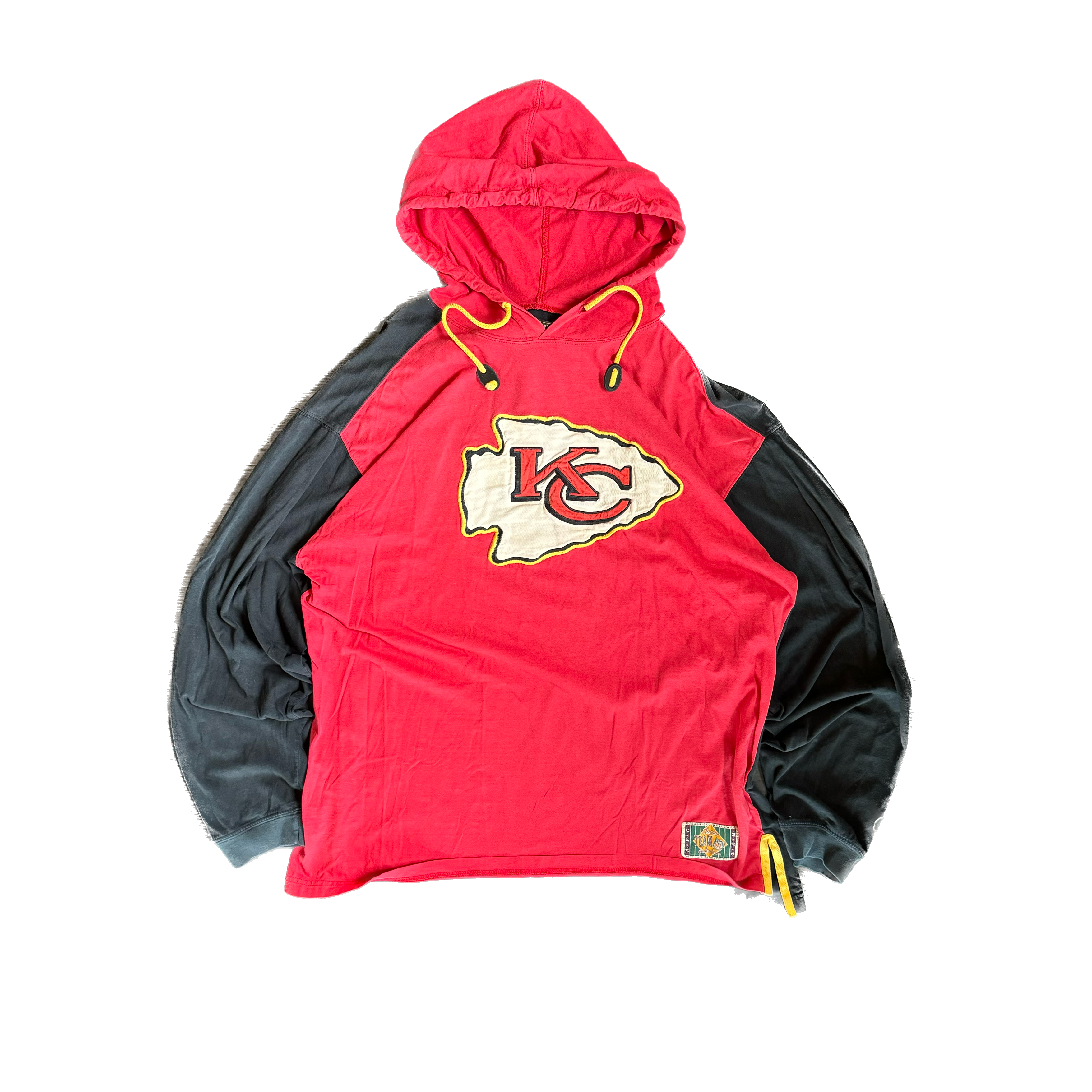 WESTSIDE STOREY VINTAGE | VINTAGE 90'S MIRAGE KC CHIEFS LONG SLEEVE JERSEY T - RED - Westside Storey