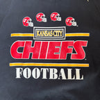 WESTSIDE STOREY VINTAGE | VINTAGE 90'S KC CHIEFS BLACK HOODIE - BLACK Westside Storey