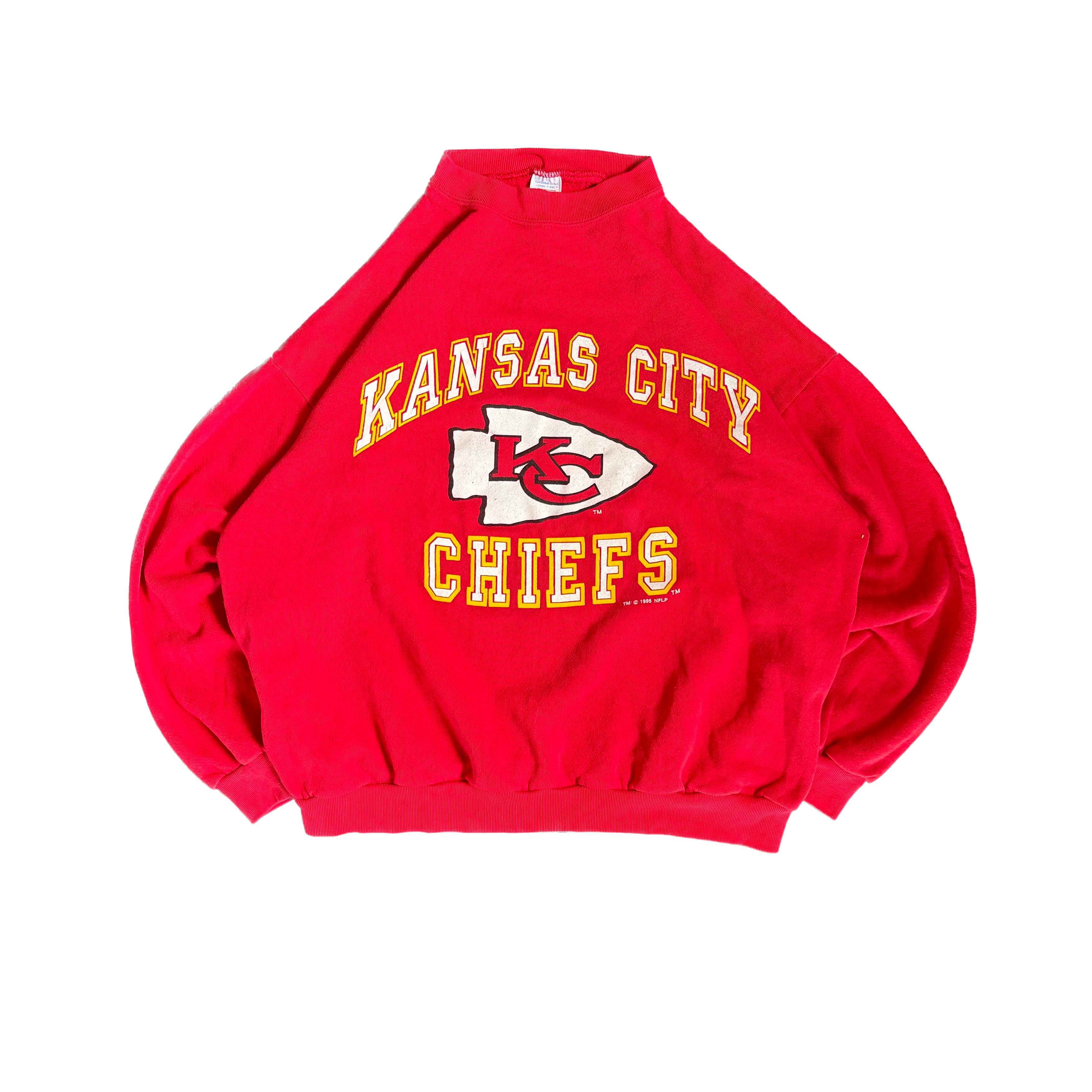 WESTSIDE STOREY VINTAGE | VINTAGE 1995 ARTEX KC CHIEFS SWEATSHIRT - RED - Westside Storey