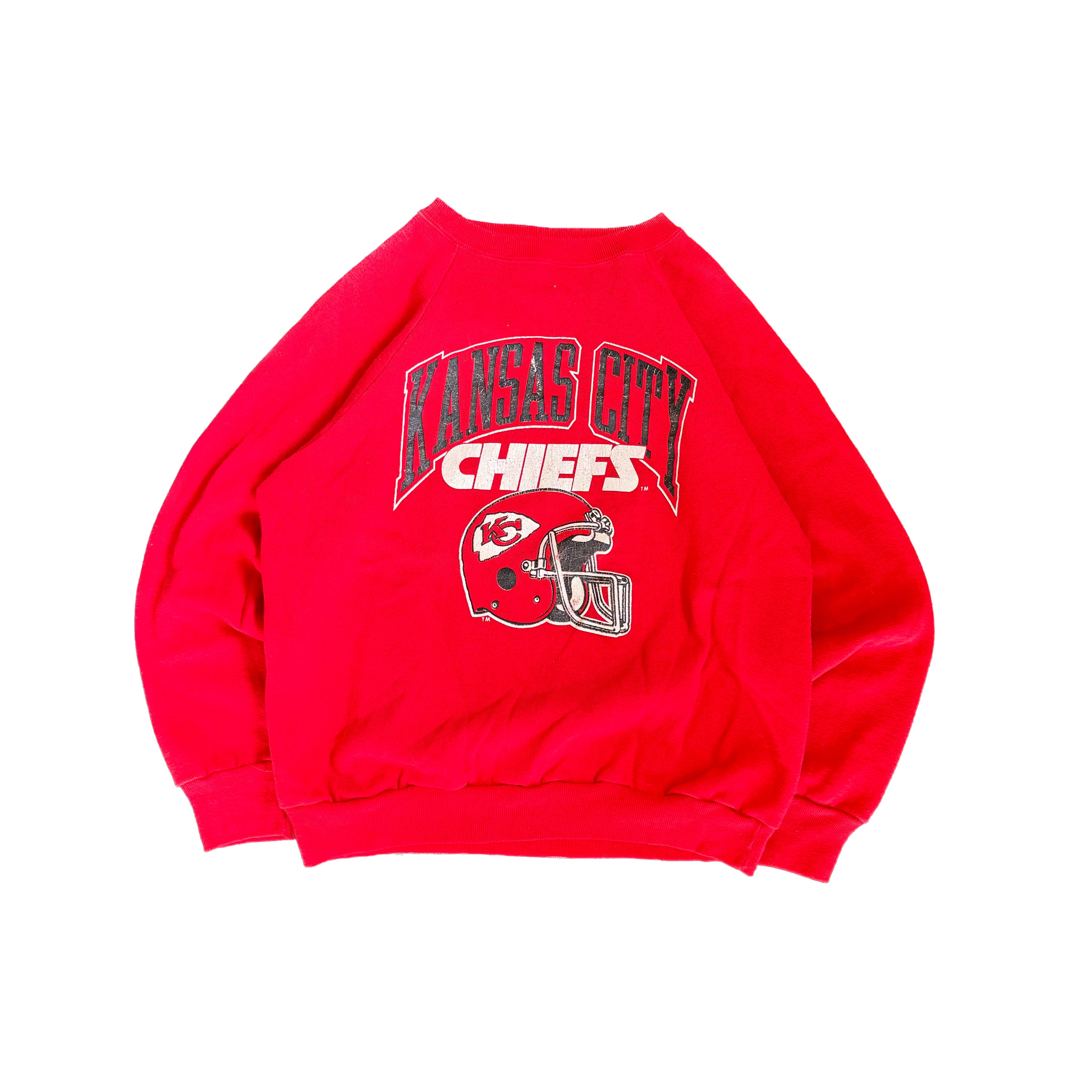 WESTSIDE STOREY VINTAGE | VINTAGE 80'S KC CHIEFS CHAMPION SWEATSHIRT - RED Westside Storey