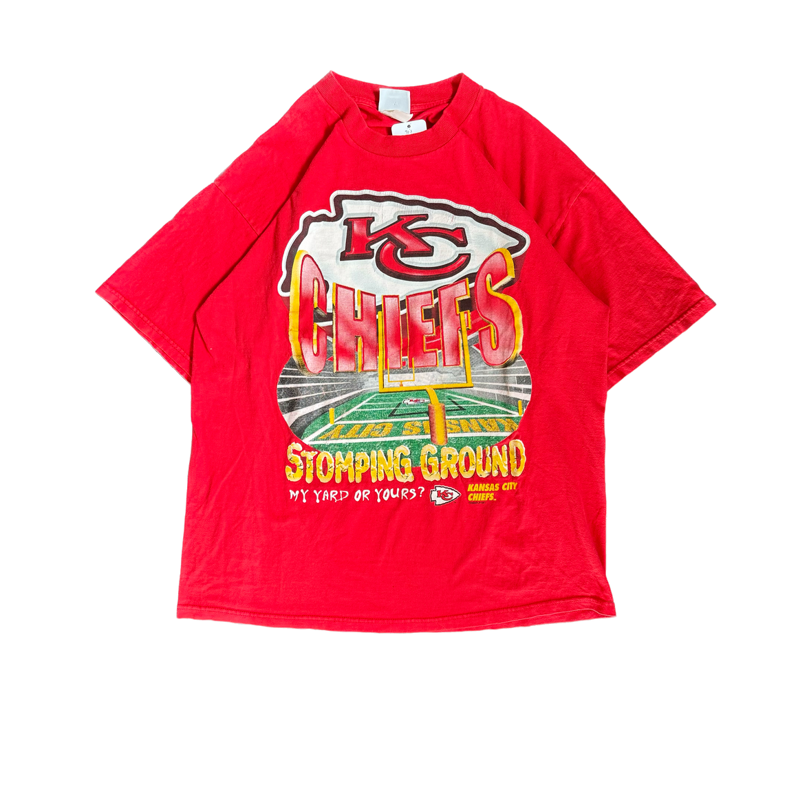 WESTSIDE STOREY VINTAGE | VINTAGE 90'S KC CHIEFS STOMPING YARD T-SHIRT - RED