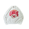 WESTSIDE STOREY VINTAGE | VINTAGE 90'S KC CHIEFS HEAVY CLEAN SWEATSHIRT - WHITE