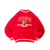 WESTSIDE STOREY VINTAGE | VINTAGE 90'S KC CHIEFS LOGO ATHLETIC DETAILED SWEATSHIRT - RED