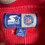 WESTSIDE STOREY VINTAGE | VINTAGE 90'S KC CHIEFS STARTER HEAVY RIBBED SWEATSHIRT - RED - Westside Storey