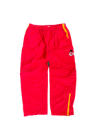 WESTSIDE STOREY VINTAGE | Y2K KC CHEIFS ZIP OFF PANTS/SHORTS NYLON - RED Westside Storey