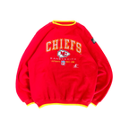 WESTSIDE STOREY VINTAGE | VINTAGE 90'S KC CHIEFS PROLINE EMBROIDERED SWEATSHIRT - RED Westside Storey