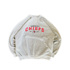 WESTSIDE STOREY VINTAGE | Y2K KC CHIEFS EMBROIDERED GRAY SWEATSHIRT - GRAY Westside Storey