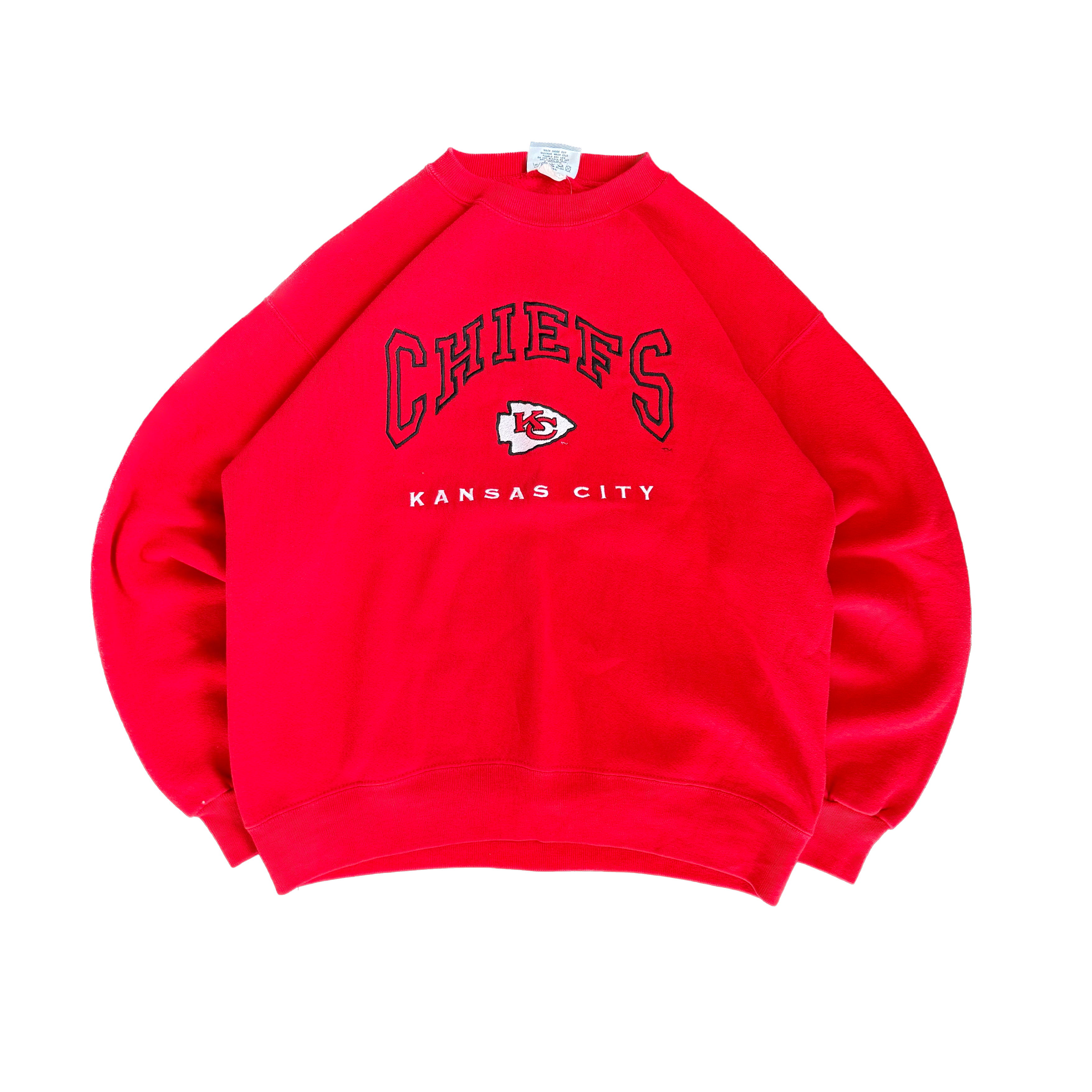 WESTSIDE STOREY VINTAGE | VINTAGE 90'S KC CHIEFS LEE EMBROIDERED SWEATSHIRT - RED Westside Storey