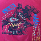 WESTSIDE STOREY VINTAGE | VINTAGE 90'S KC CHIEFS FRONT BACK HIT SWEATSHIRT *AS IS - RED Westside Storey